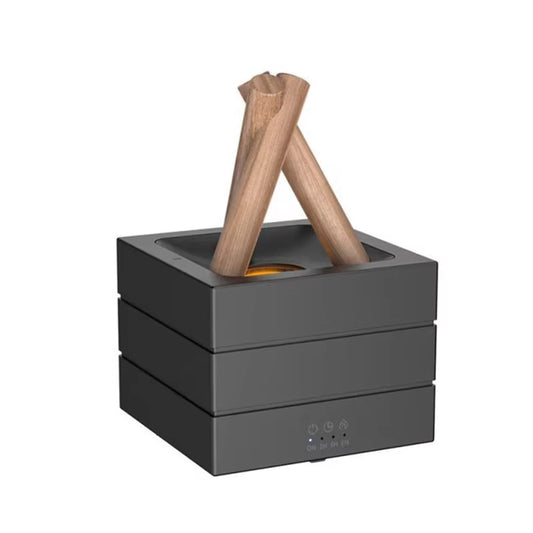 Geurverspreider USB-luchtbevochtiger Kleurrijke vlam etherische olie Aromatherapie-diffuser Timing luchtbevochtiger met afstandsbediening